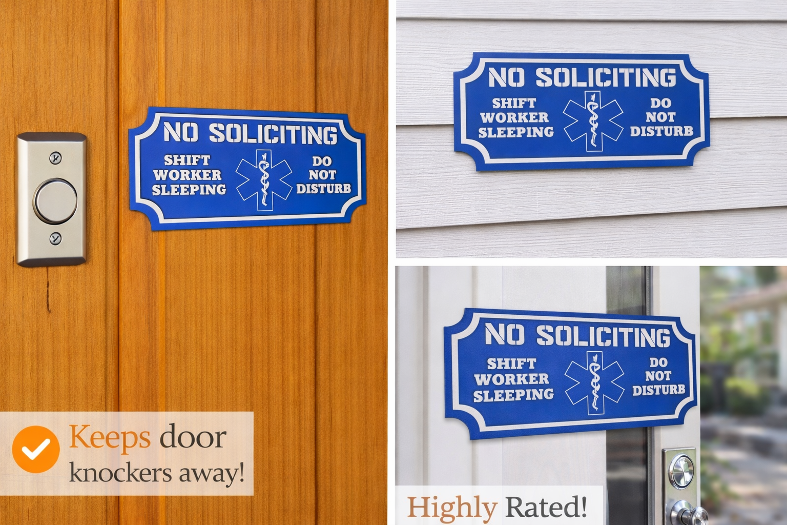 No Soliciting Sign - Functional outdoor signage